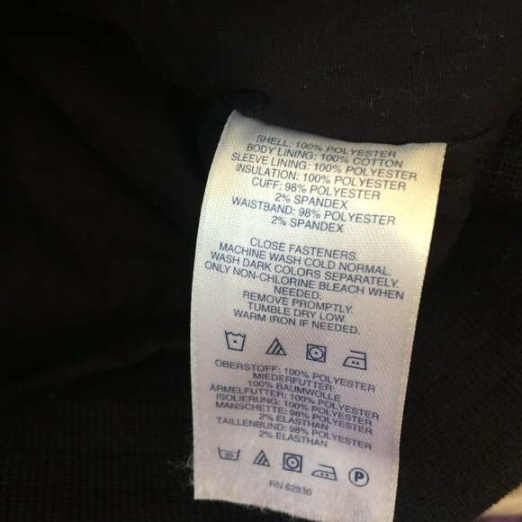 LANDS END RAIN JACKET MENS L 42-44 ZIP HOOD POLYESTER COTTON LINING WINDBREAKER - Picture 13 of 13